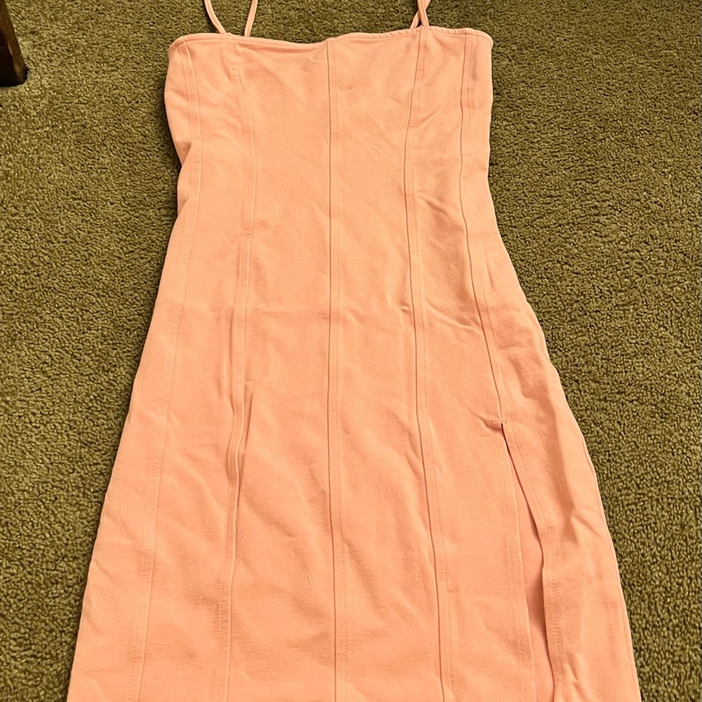 FOREVER21 SIDE SLIT BODY FIT DRESS Size: s